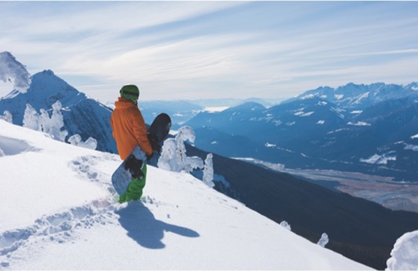 snowboarder on mountain