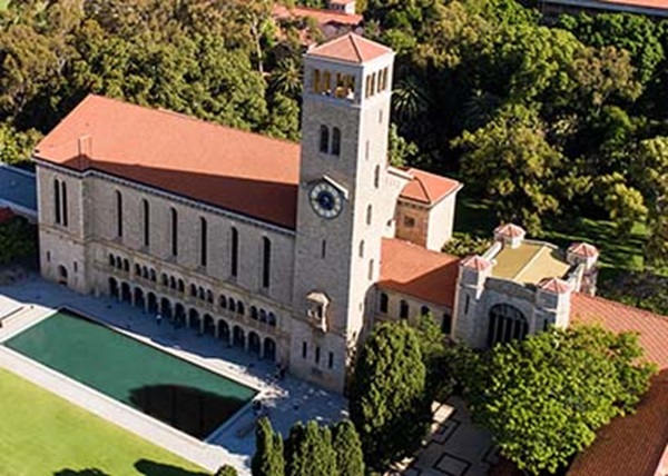 Winthrop Hall aerial shot
