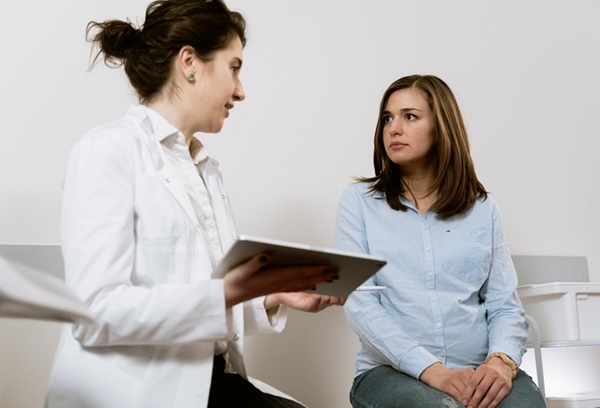 doctor discussing with patient